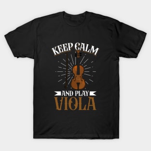 Keep Calm and play Viola T-Shirt